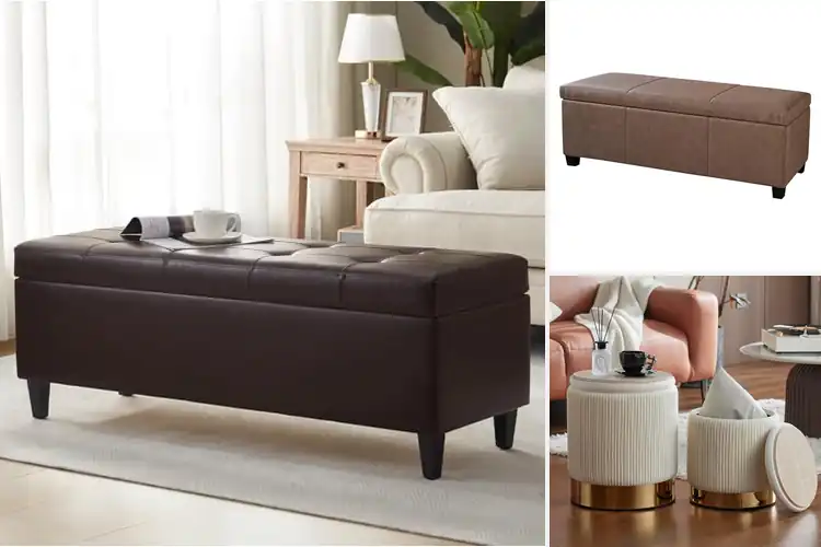 Detailed view of Best 300lbs Capacity Ottomans
