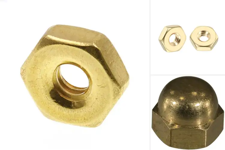 Detailed view of Best 6-32 Brass Nuts