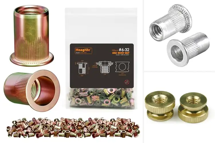 Detailed view of Best 6-32 Knurl Nuts