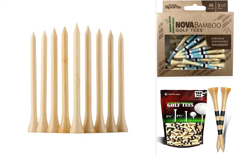Detailed view of Best Bamboo Tees: Swing Smarter with Eco-Friendly Durability