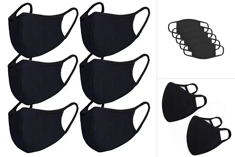 Detailed view of Best Black Cotton Face Masks