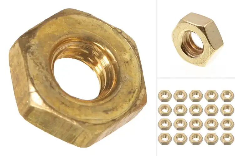 Detailed view of Best Brass Machine Nuts