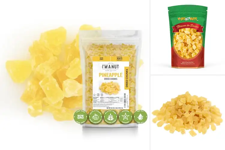 Detailed view of Best Bulk Dried Pineapple: Sweet Energy in Every Bite
