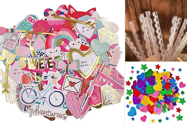 Detailed view of Best Card Decoration Stickers