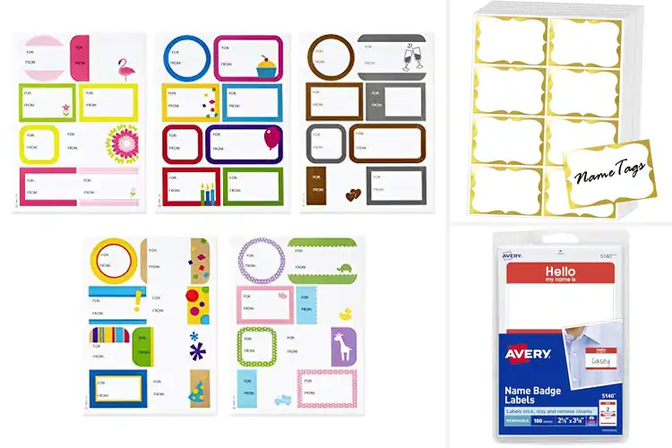 Detailed view of Best Celebration Tag Stickers for Elegant Gift Finishing