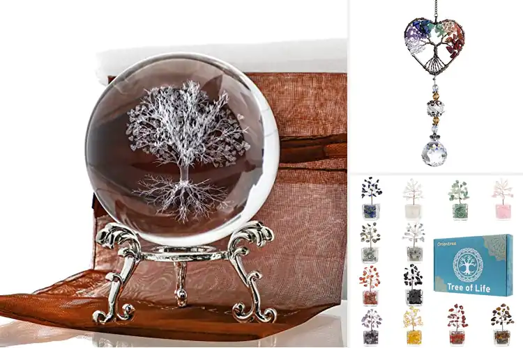 Detailed view of Best Crystal Tree Of Life Decor