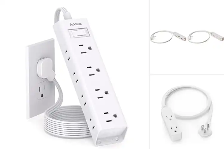 Detailed view of Best Flat Plug Extension Cord For Space Saving