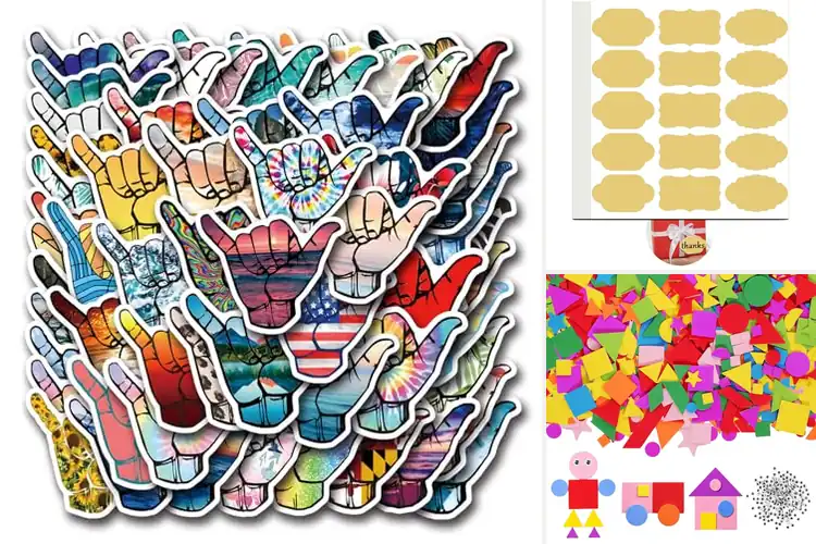 Detailed view of Best Gift Box Decoration Stickers