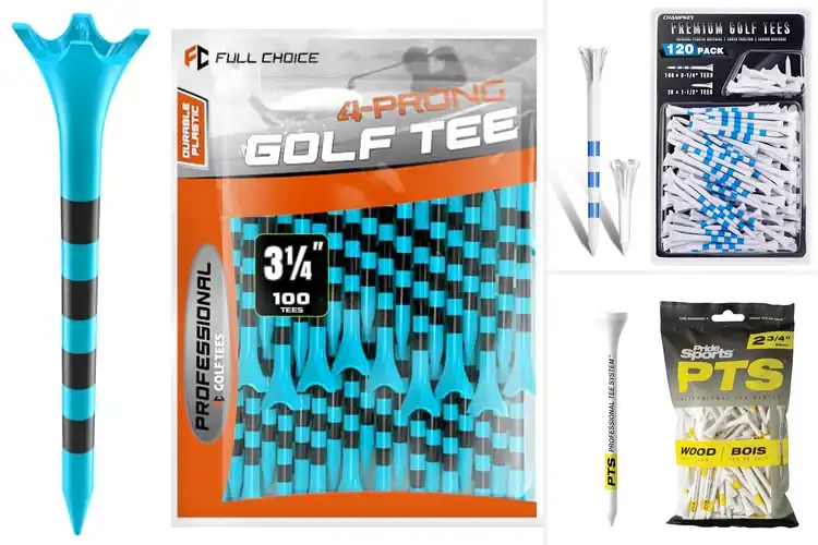 Detailed view of Best Golf Tees Pack Of 100: Boost Consistency Every Swing