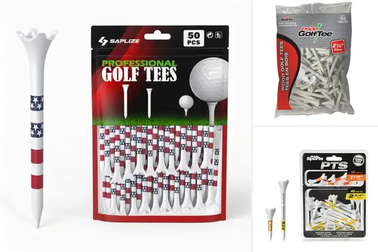 Detailed view of Best Golf Tees Pack Of 50: Boost Your Swing Performance