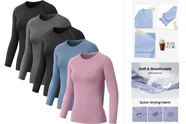 Detailed view of Best Long Sleeve Workout Tops