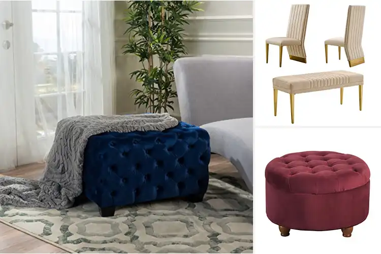 Detailed view of Best Luxury Velvet Ottomans: Elevate Your Style