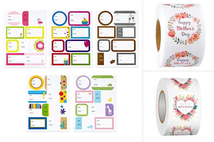 Detailed view of Best Mother’s Day Gift Tag Stickers