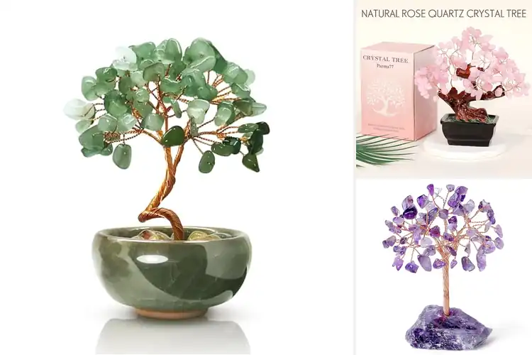 Detailed view of Best Office Desk Crystal Tree: Boost Focus & Positive Energy