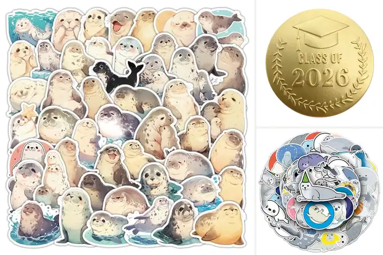 Detailed view of Best Party Favor Seal Stickers