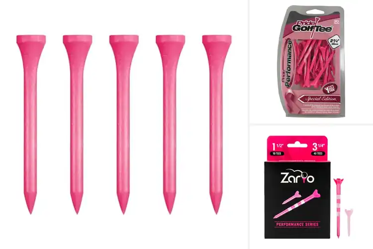 Detailed view of Best Pink Golf Tees for a Brighter, Smoother Swing