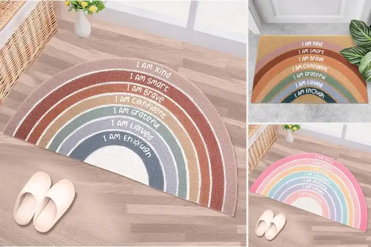 Detailed view of Best Rainbow Welcome Mats For Classrooms