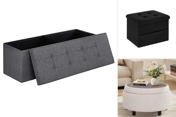 Detailed view of Best Remote Control Storage Ottomans