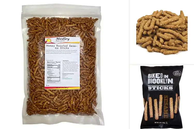 Detailed view of Best Sesame Sticks For Pasta Or Salad