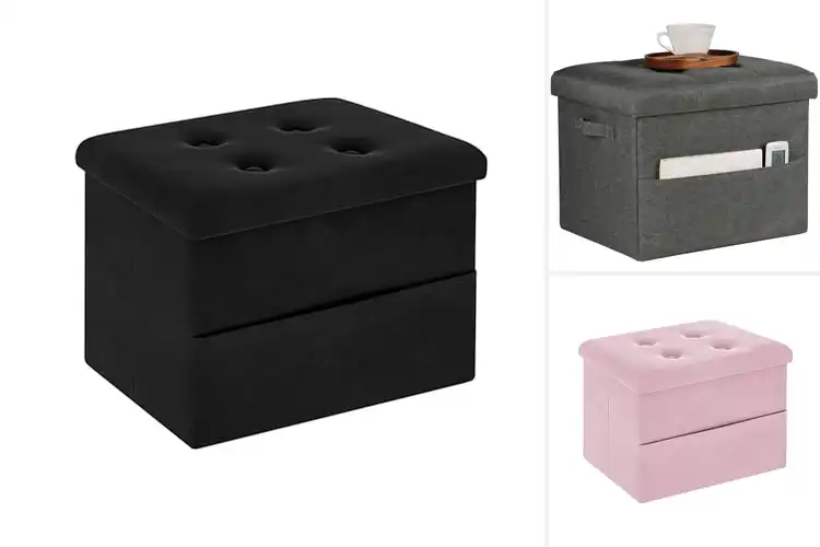 Detailed view of Best Storage Footstools With Side Pockets