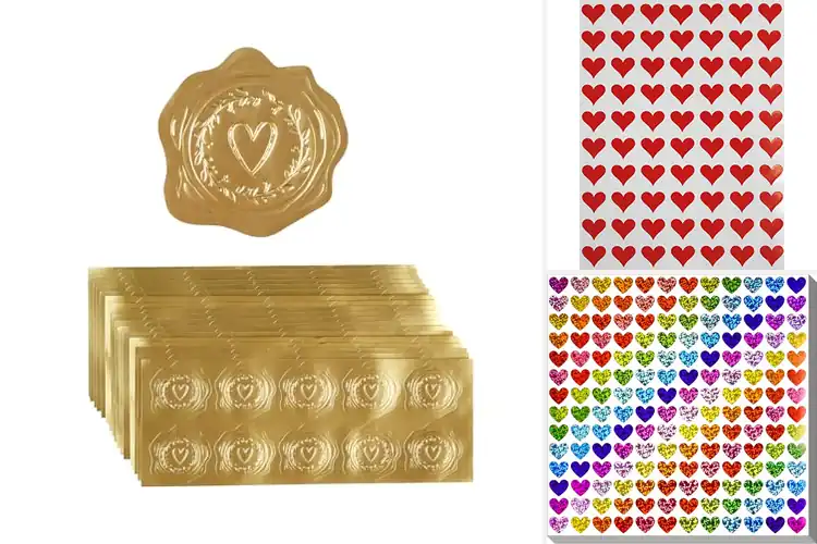 Detailed view of Best To And From Heart Stickers