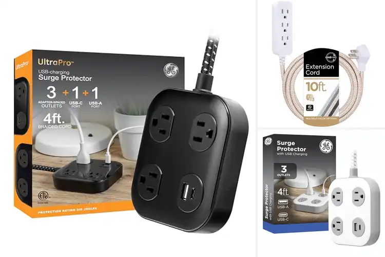 Detailed view of Best Value 245 Joules Surge Protector Cord