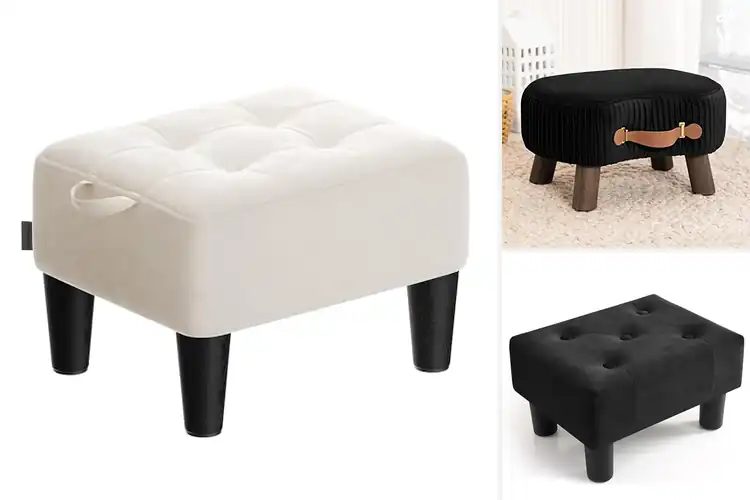 Detailed view of Best Velvet Footstool