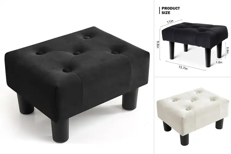 Detailed view of Best Velvet Footstools For Sofa