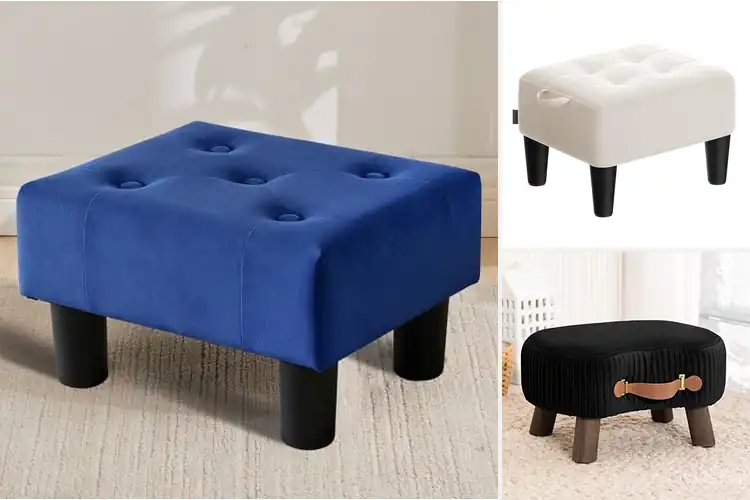 Detailed view of Best Velvet Footstools