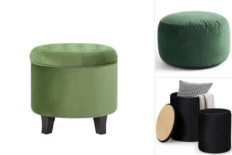 Detailed view of Best Velvet Ottoman