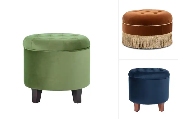 Detailed view of Best Velvet Ottomans : Cozy Style Upgrade